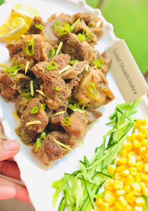 A picture of 5 ingredient Peshawari Namkeen Boti.