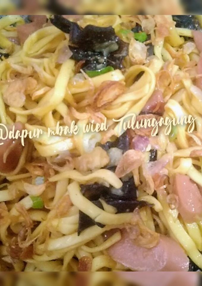 Foto resep 17. Mie Goreng Jawa Topping Sozis Jamur Kuping