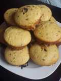 Muffins de vainilla con chispas de chocolate
