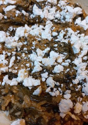 A picture of Greek Spinach Rice (Spanakorizo).