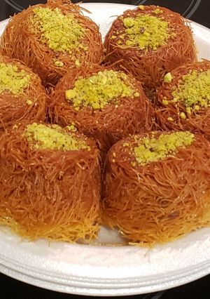 صورة لوصفة عثمليه بالقشطه بقالب المافن