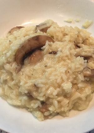 Una foto de Risotto de champiñones