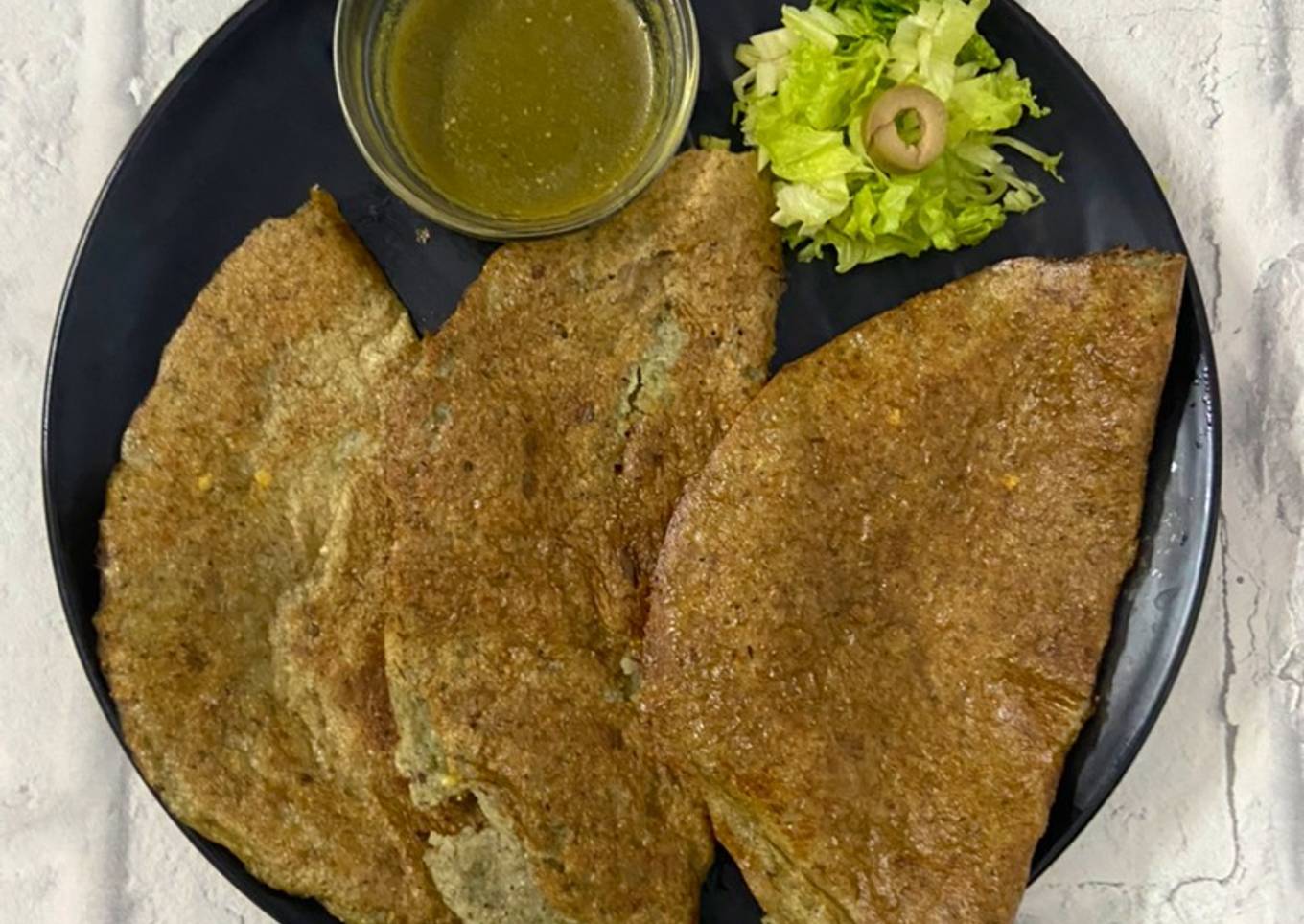 Green Moong Dal Dosa