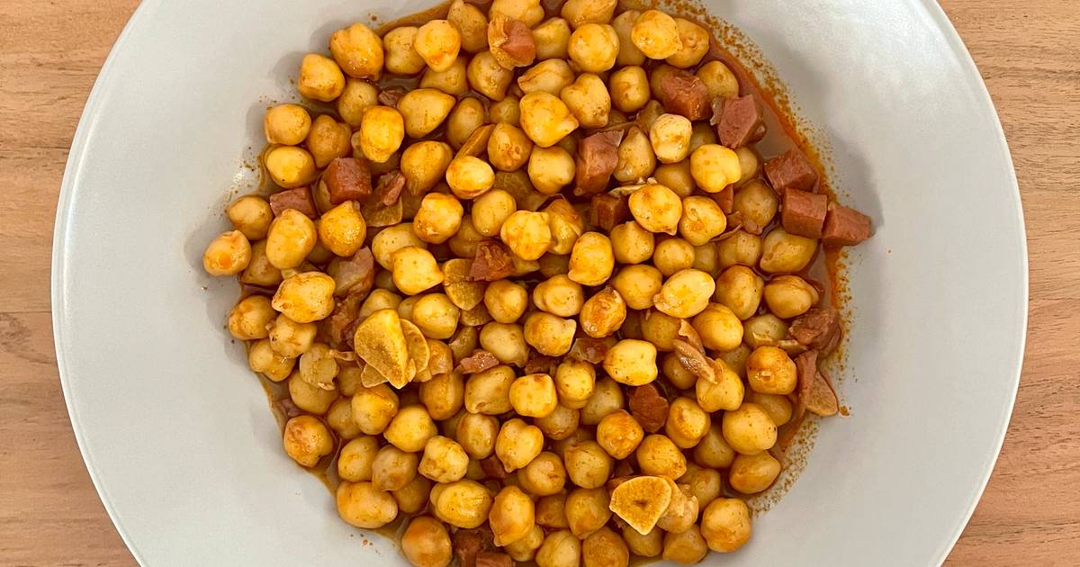 🧄 Garbanzos con ajo y pimentón 🌶️ Receta de Gemma del Olmo Cookpad