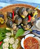 Ốc Bươu Nhồi Thịt Hấp