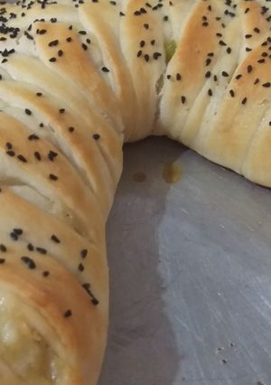 A picture of Chicken bread.