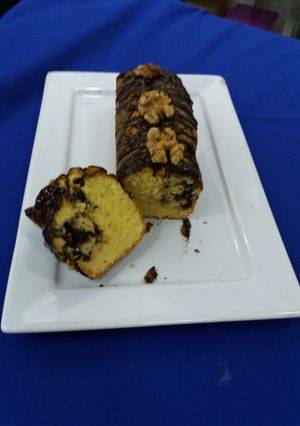 Una foto de Budín marmolado
