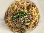 Una foto di ragù di soia