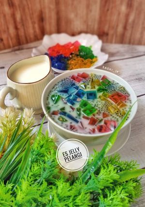 Foto resep Es Jelly Pelangi