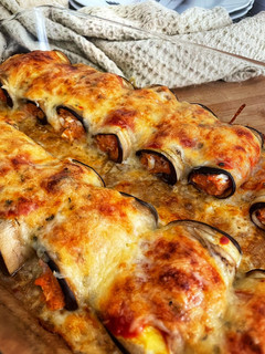 Una foto de Canelones de berenjena