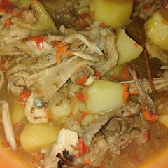 A picture of Agric chicken pp soup.