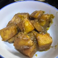 A picture of Saucy sweet potatoes.