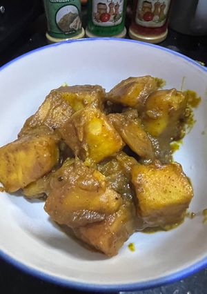 A picture of Saucy sweet potatoes.