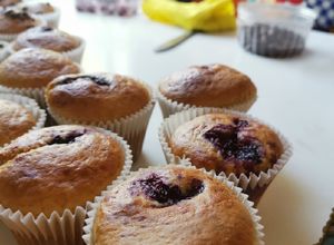Una foto de Muffins de frambuesa