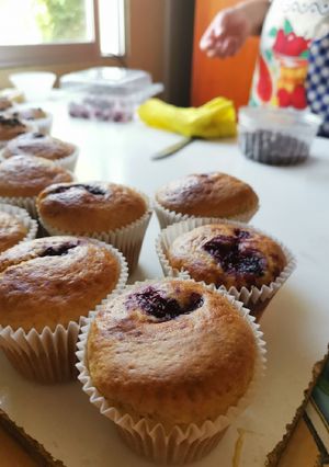 Una foto de Muffins de frambuesa