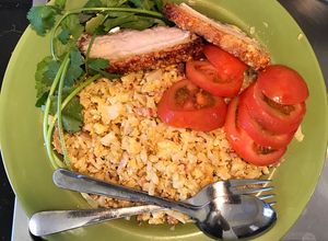 Hình của món Cơm rang thịt heo quay - Lowcarb.