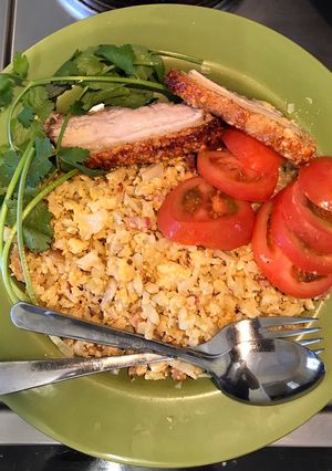 Hình của món Cơm rang thịt heo quay - Lowcarb.