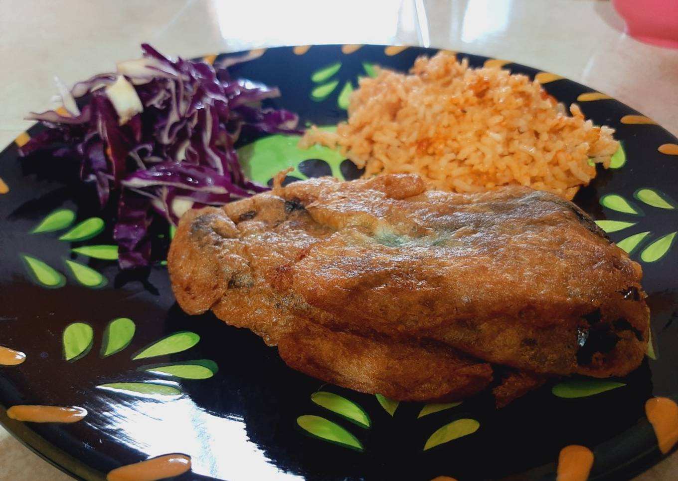 Chiles poblanos rellenos