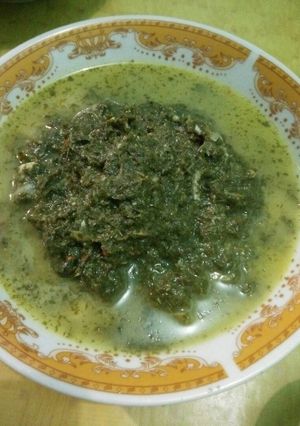 Foto resep Daun singkong gulai / tettu