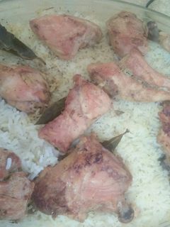 صورة لوصفة أرز بالدجاج في الفرن