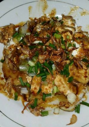 Foto resep Lontong bumbu tahu