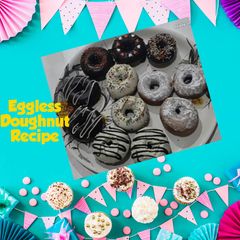 A picture of Eggless Easy Doughnut Recipe.