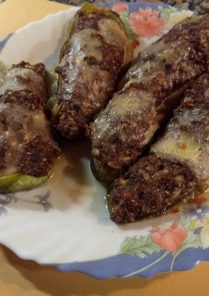 Una foto de Zucchinis rellenos