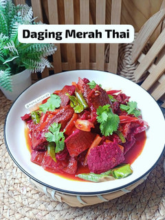 Gambar Daging Merah Sos Labu Thai 🇹🇭