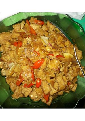 Foto resep Tumis tahu tempe kecap pedas