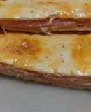 Tarta de jamón y queso