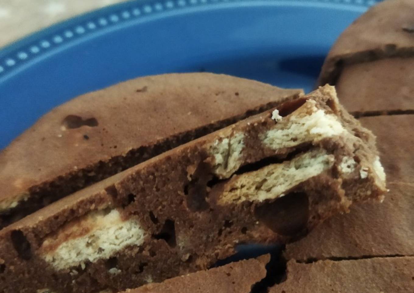 Brownie de Nutella con trocitos de galleta