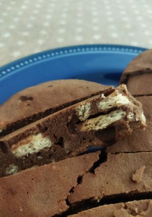 Una foto de Brownie de Nutella con trocitos de galleta