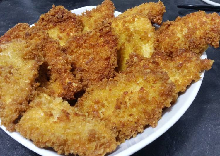 Simple Way to Prepare Super Quick Homemade Crispy chicken fillets with lime