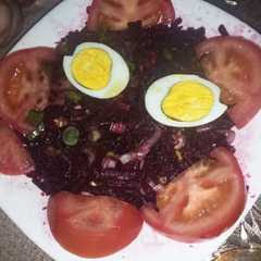 😋سلطة بيطراف بطماطم والبصل😜-レシピのメイン写真