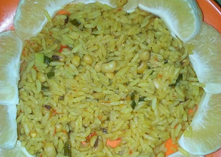 How to Make Coconut jollof rice With lemon