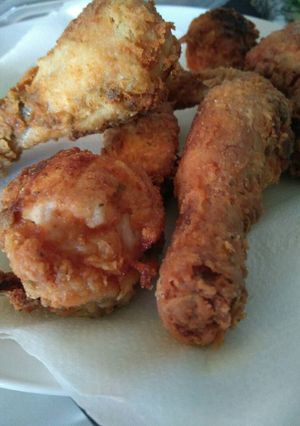 Una foto de Pollo frito crujiente