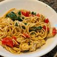 Lemon garlic chicken spinach pasta