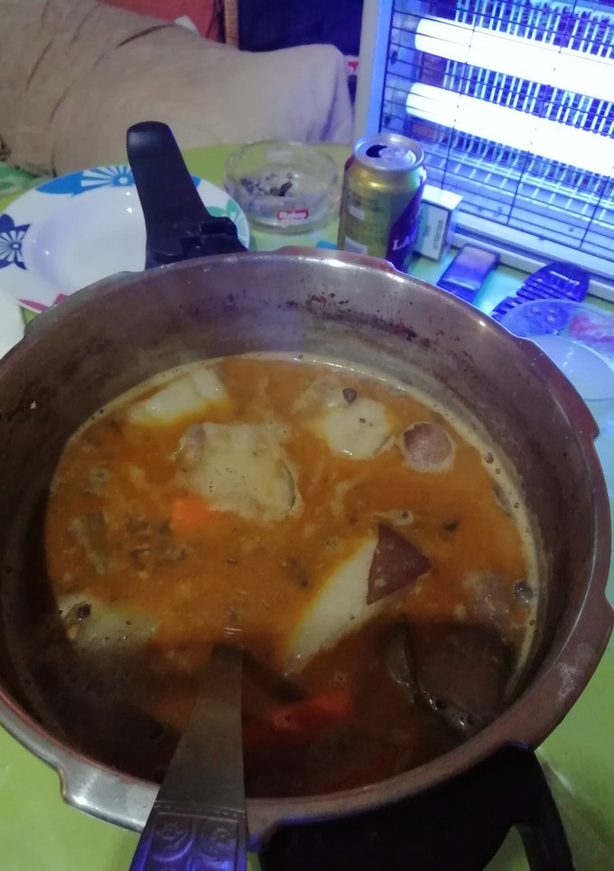 Una foto de Potaje de Lentejas con Acelgas 😋💖🍷❤️