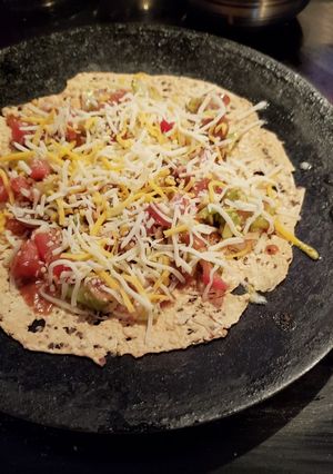 A picture of Cheesy masala papadam.