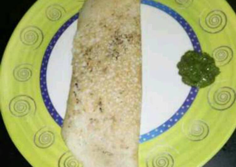 Simple Way to Prepare Super Quick Homemade Paper dosa with sesame seeds