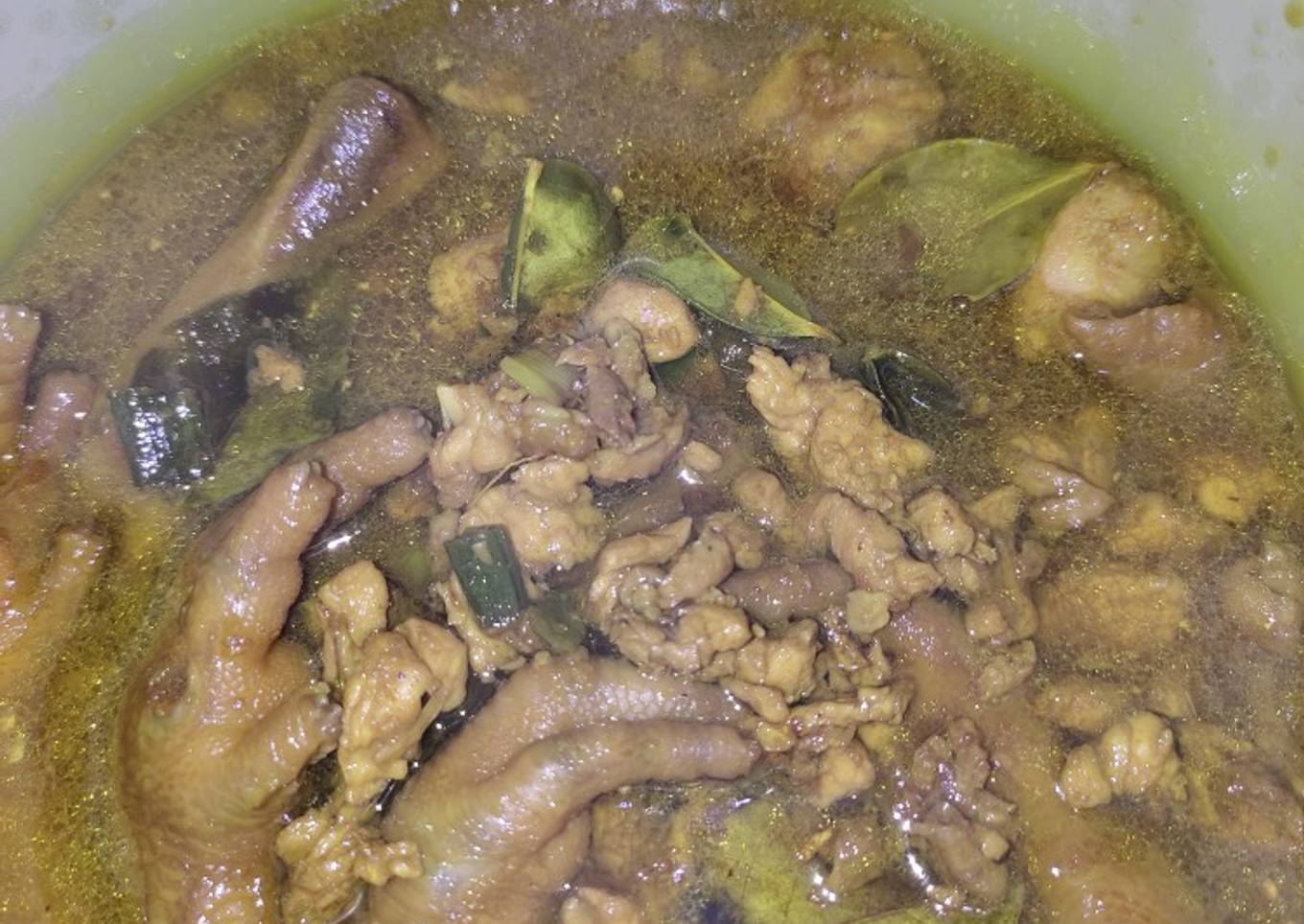Ayam kecap topping mie ayam