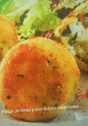 Foto principal de Buñuelos de arroz queso y bacalao