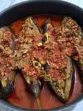 Karnıyarık (Eggplants Stuffed with Ground Meat Sauce)