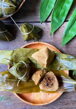 Foto resep Bacang / Bak Chang Isi Ayam Jamur Shiitake (plus step by step cara membungkusnya)