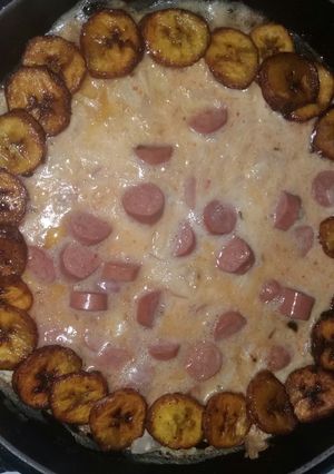A picture of Egg and plantain fritters.