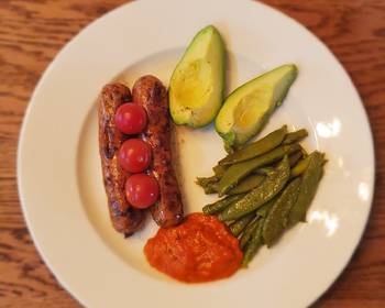 Best Recipe Kielbasa with asparagus and snap peas Restaurant Style