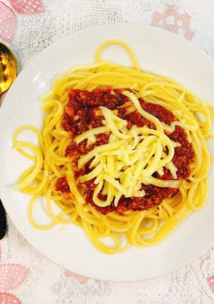 Hình của món Mỳ Spaghetti bò bằm cực dễ!.