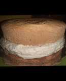Bizcocho de mezcal vainilla mousse de tuna (frambuesa) y leche