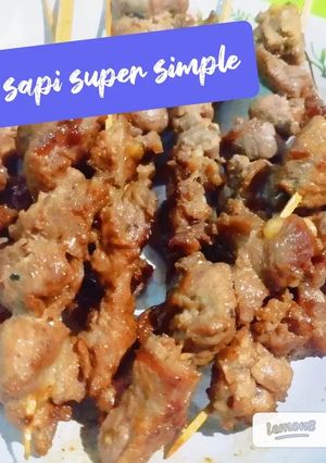 Foto resep Sate sapi super simple