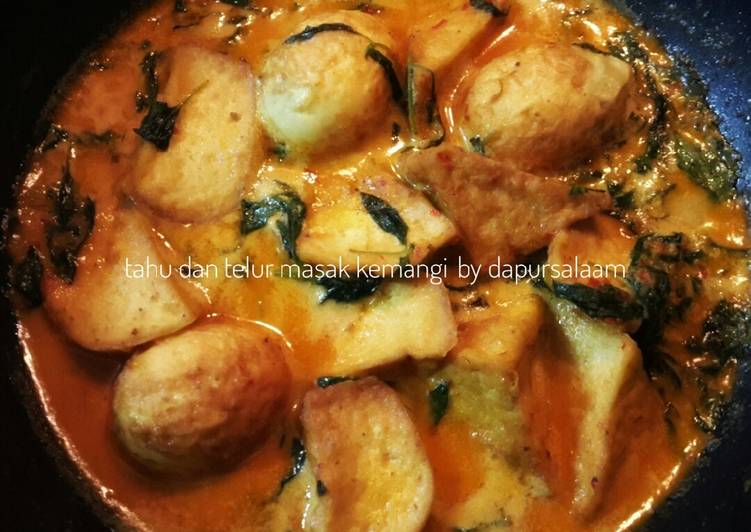 Telur dan tahu masak Kemangi